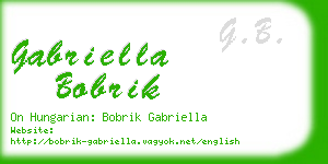 gabriella bobrik business card